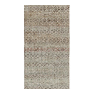 Vintage Zeki Müren Rug, With Floral Geometric Patterns, From Rug & Kilim For Sale