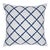 Schumacher Bamboo Trellis Indoor/Outdoor Pillow 20" x 20" in Navy For Sale