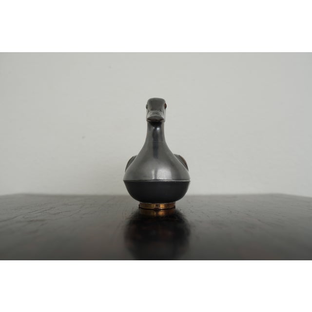 Vintage Mixed-Metal Duck Trinket Box For Sale - Image 10 of 18