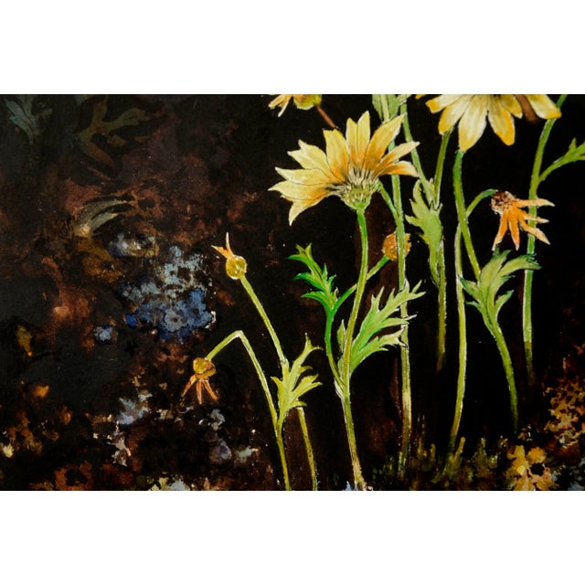 "Yellow Daises" - Watercolor on Illustration Board by Olga Degles For Sale In Monterey, CA - Image 6 of 9