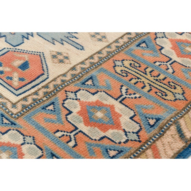 1960s Mid 20th Century Handknotted Wool Area Carpet For Sale - Image 5 of 9