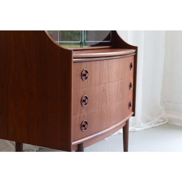 Scandinavian Modern Teak Secretary by Gunnar Falsig, 1960s For Sale - Image 4 of 18