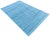 Handmade Cotton Vegetable Dyed Reversible Solid Sky Blue Rug Dhurrie - 9'x12' For Sale - Image 11 of 11
