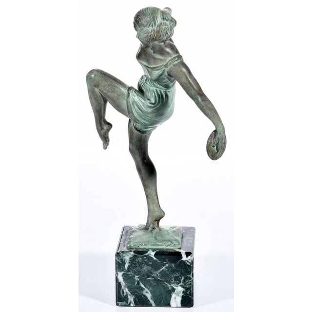 1920s Pierre Le Faguays (Fayral) Art Deco Bronze For Sale - Image 5 of 9