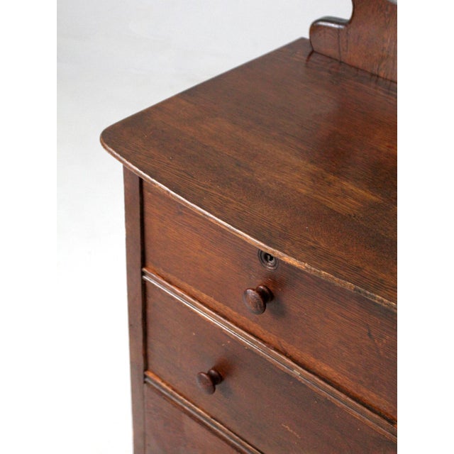 Late 19th Century Antique Victorian Dresser With Beveled Mirror For Sale - Image 5 of 15