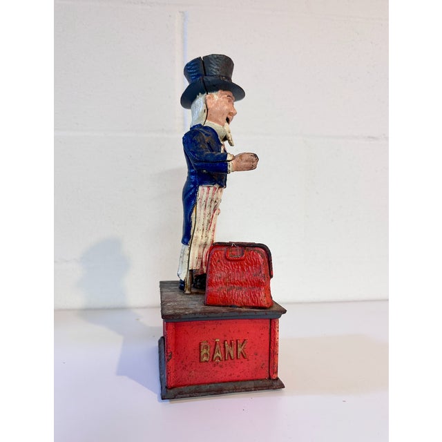 1950s Vintage Uncle Sam Bank For Sale - Image 5 of 6