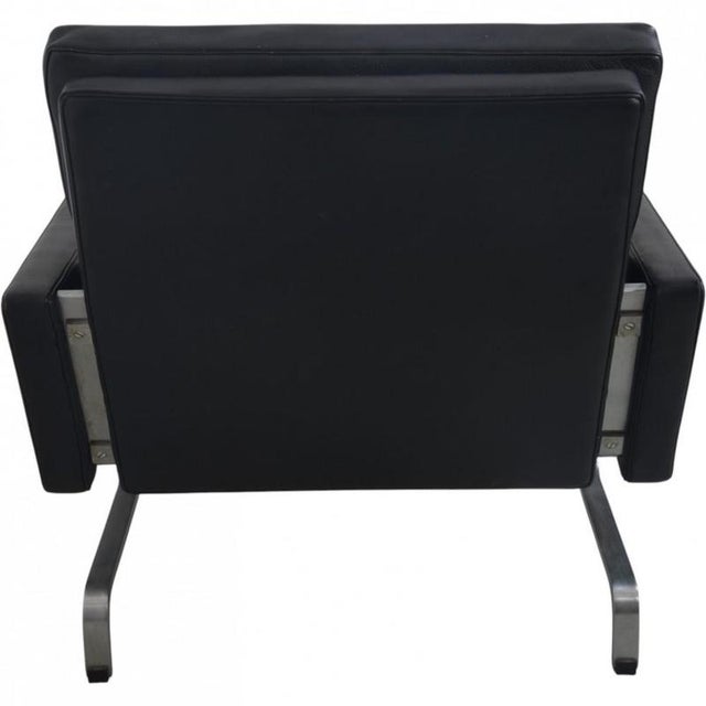 Vintage PK31 Chair in Black Aura Leather by Poul Kjærholm, 1980s For Sale - Image 10 of 18