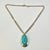 Turquoise 1980s Vintage Southwestern Americana Peyote Bird Turquoise & 4-Strand Sterling Pendant Necklace - 22” For Sale - Image 8 of 14