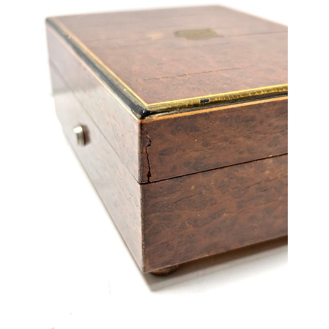 Vintage Reuge Sainte-Croix Swiss Music Box in Burl Wood Case, Working For Sale - Image 17 of 17