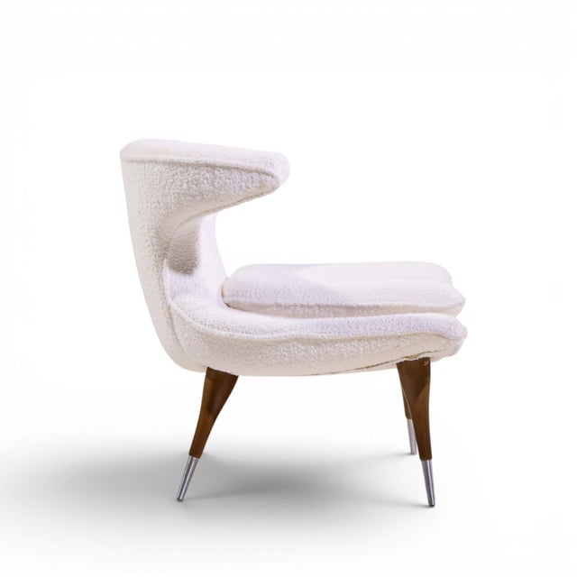 White Karpen of California Mid Century Horn Chair For Sale - Image 8 of 9