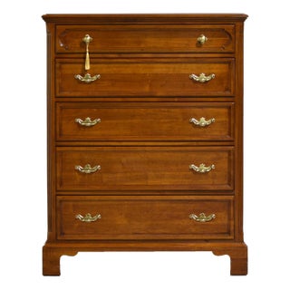 Mid Century Georgian Chippendale Highboy by Davis Furniture of Nashville For Sale
