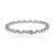 Modern 14k Gold Tennis Bracelet 5.55ct Blue Sapphire & 1.54ct Diamond Halo For Sale - Image 9 of 18