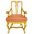 Early 20th Century Venetian Rococo / Louis Revival Style Yellow Wood Upholstered Accent Side Chairs - A Pair For Sale In San Diego - Image 6 of 17