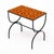 Metal French Mid-Century Orange Ceramic Tile and Wrought Iron Side Table From Vallauris For Sale - Image 7 of 9