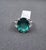 9.07 Ct Gia Certified Natural Zambian Emerald & Diamond Ring, Size 7 For Sale - Image 4 of 9