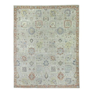 Rugs Evie Hand Knotted Wool Gray & Multi - 10'x14' For Sale