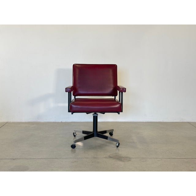 Vintage Swivel Chair and Office Chairs, 1960s, Set of 3 For Sale - Image 6 of 17