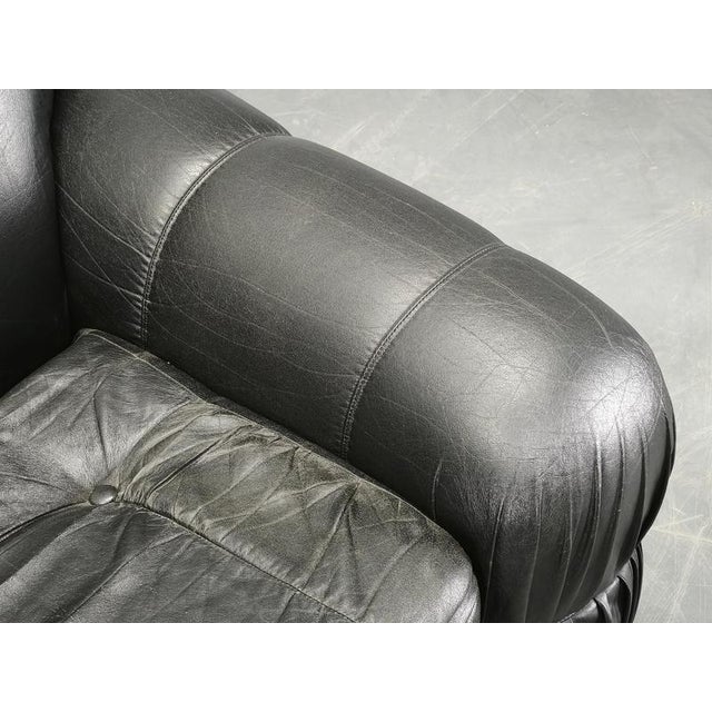 Italian 2-Seater Sofa in Chrome and Leatherette by Adriano Piazzesi, 1970s For Sale - Image 9 of 18