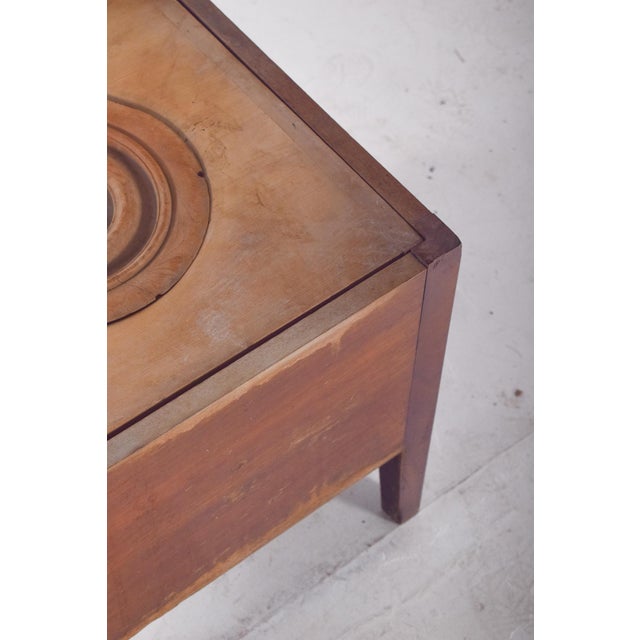 Wood English Wooden Cabinet with Sanitary Container, 1920s For Sale - Image 7 of 9