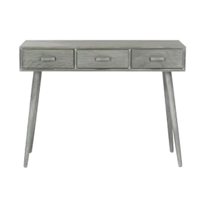 Three Drawer Console Table in Slate & Grey