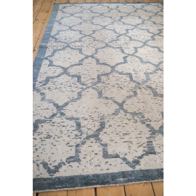 Distressed Indian Moroccan Design Carpet - 6' x 8'9" For Sale - Image 9 of 9