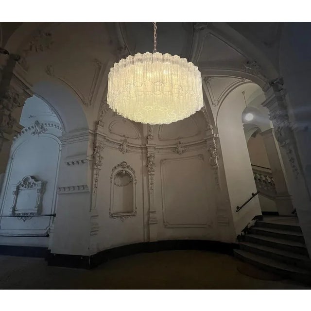 Murano Glass Tubes Chandelier, 1980s For Sale - Image 4 of 12
