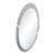Large Oval Wall Mirror – Dark Frame, 48"w X 24"h For Sale