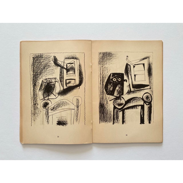 " Pablo Picasso : Lithographs 1945-1947 " Vintage 1947 1st Edition Mid Century Modern Mourlot Fine Art Lithograph Print Art Book For Sale - Image 10 of 18