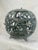Japanese Antique Japanese Export Bronze Hanging Lantern Sphere With Bamboo Pattern For Sale - Image 3 of 8