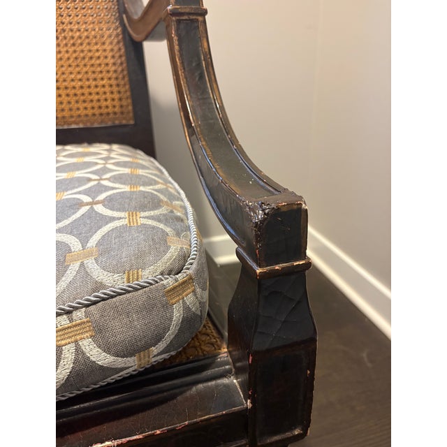 Milling Road by Baker Furniture Double Cane Settee For Sale - Image 9 of 15