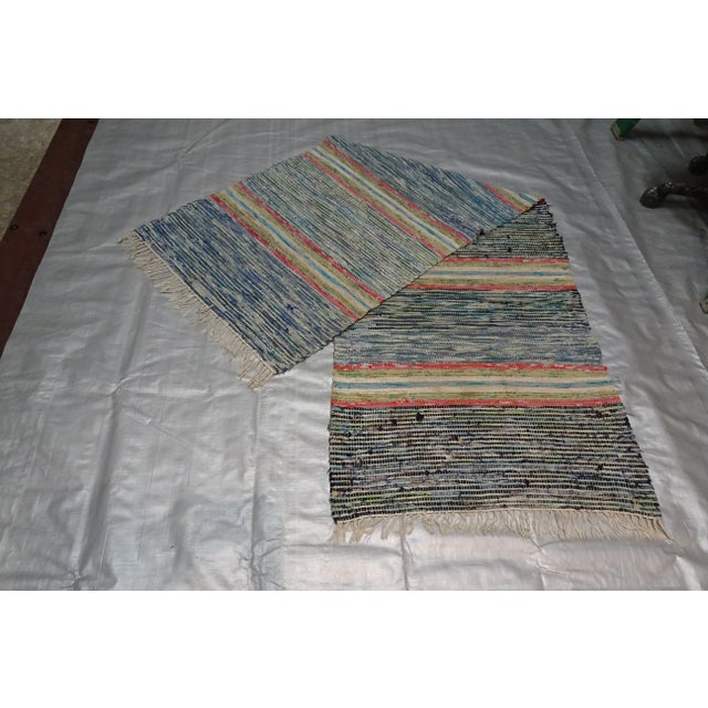 1950s Rag Rug Swedish Mid Century For Sale - Image 5 of 8