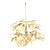 Vintage Currey and Company “Calliope” Palm Frond Chandelier For Sale