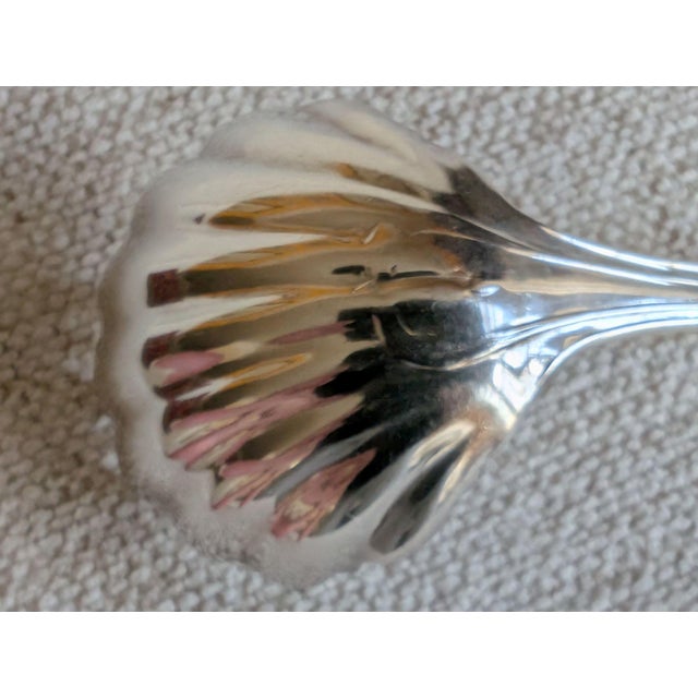 Silver Mid 19th Century Bigelow "Olive" Sterling Silver Sauce Cream Ladle For Sale - Image 8 of 12