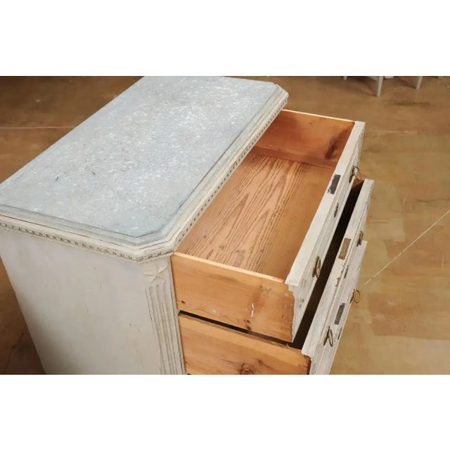 Swedish Gustavian Style 1890s Painted Chests with Carved Stars - A Pair For Sale - Image 10 of 13