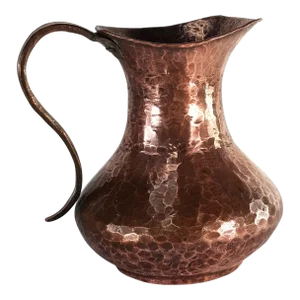 Hammered Copper Pitcher Middle Eastern