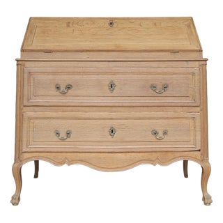 18th Century Flemish Louis XV Secretaire Chest of Drawers in Oak For Sale