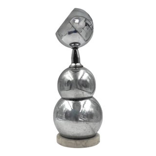 1970s Space Age Chrome Table Lamp For Sale