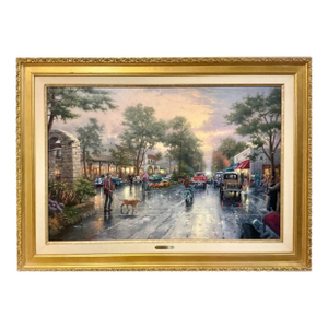 Thomas Kinkade "Carmel, Sunset on Ocean Avenue" on Canvas