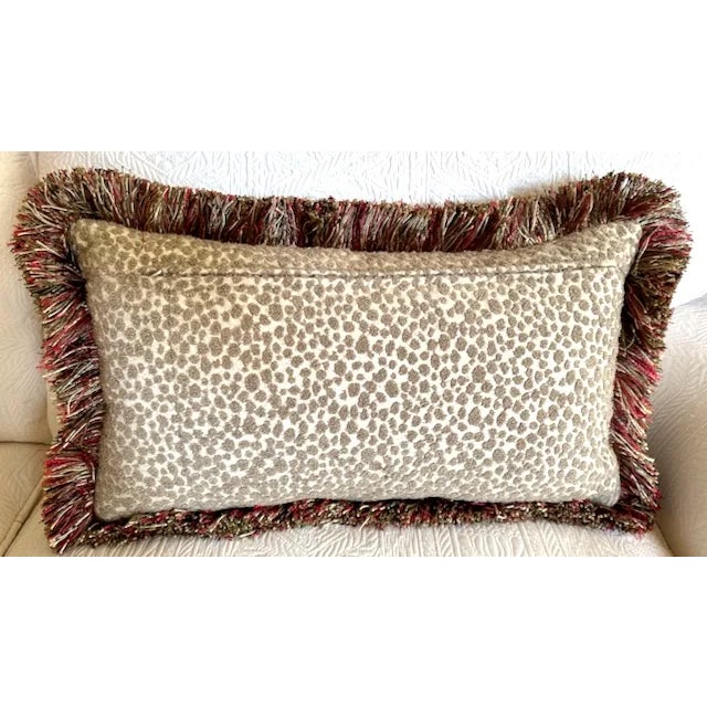 Jewel-Toned Decorative Lumbar Pillow For Sale In Charlotte - Image 6 of 7