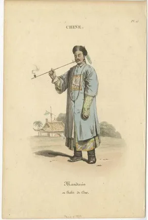 Mandarin in Court Dress, 1820, Paper