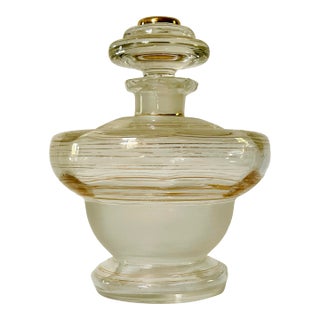 Early 20th Century Gold Trimmed Glass Decanter For Sale