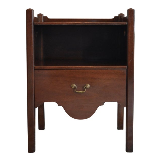 Kittinger Chippendale Nightstand in Walnut For Sale
