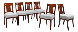 Vintage French Dining Chairs, Set of 6