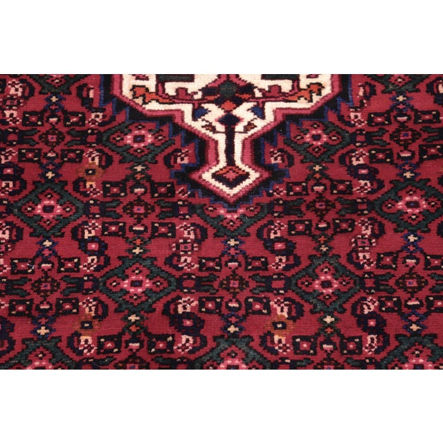 Textile Shabby Chic Tabriz Red/Beige Wool Rug - 6'9'' X 9'11'' For Sale - Image 7 of 10