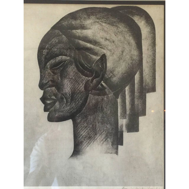 Art Deco 1930s Art Deco Portrait Lithographs by Boris Lovet-Lorski - a Pair For Sale - Image 3 of 10