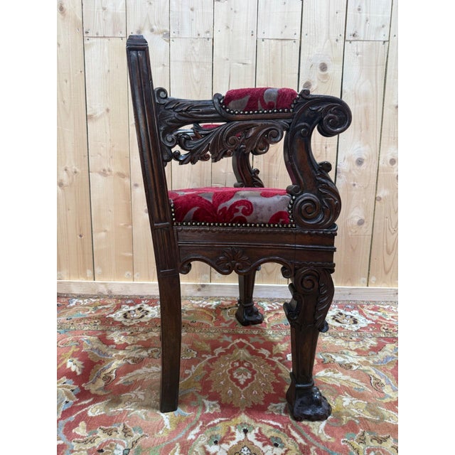 Bishops Throne in Carved Wood, 1800s For Sale - Image 3 of 10