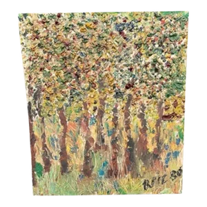 Vintage Italian Oil Painting on Canvas – Study Artwork