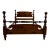 Vintage Full Size Solid Pine Cannonball Poster Bed For Sale