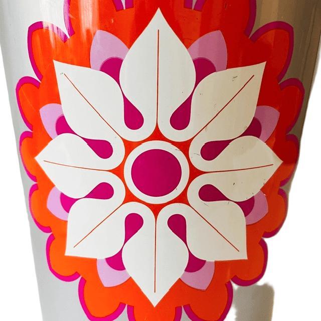 Mid-Century Modern Vintage Pop Art Trash Can in Metal from Simel Vich, 1970s For Sale - Image 3 of 8