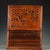 Vintage Chinese Huali Rosewood Shrine Cabinet | Openwork Carved Altar With Magpie & Plum Motif For Sale In Los Angeles - Image 6 of 9